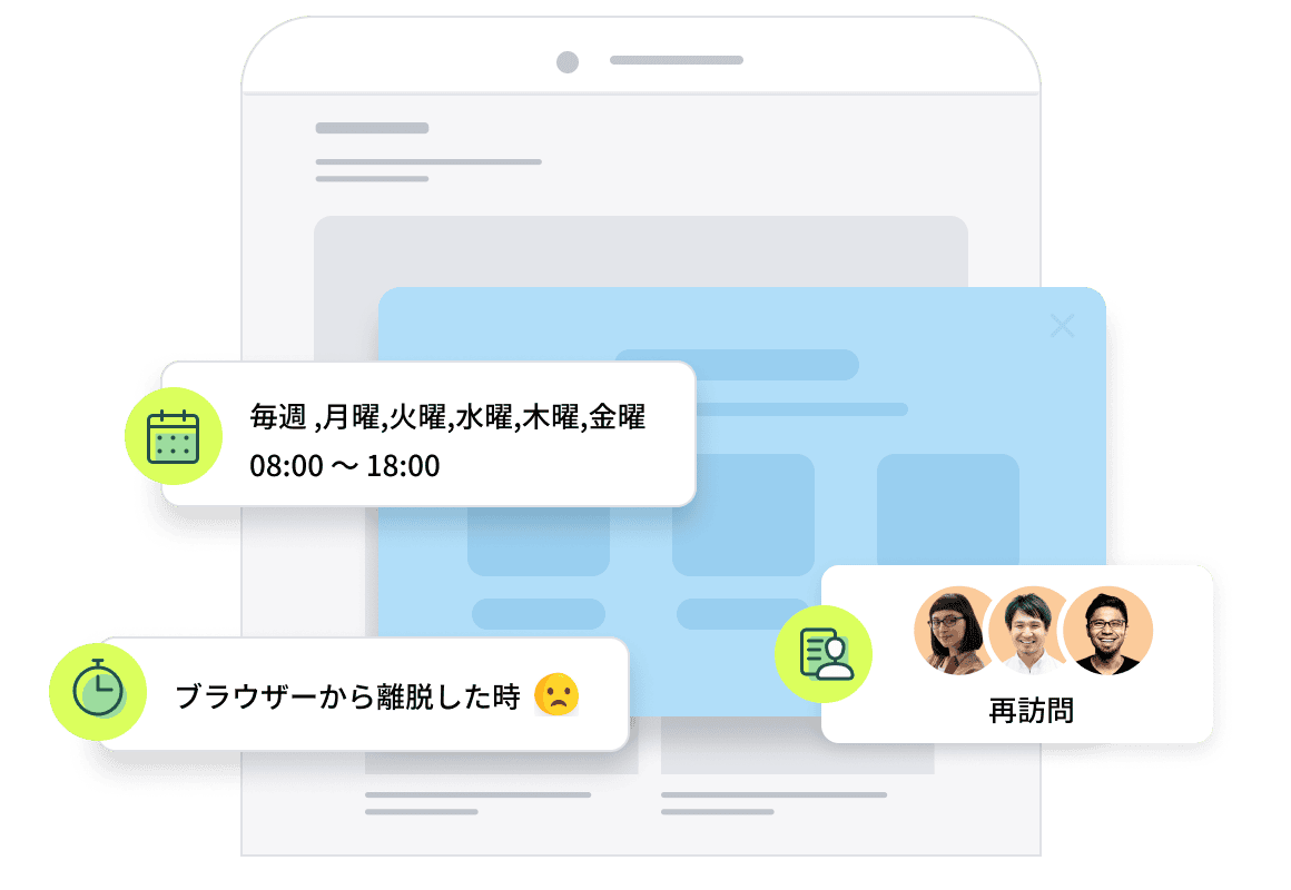 いつ？誰に？を適切に調整